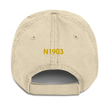 Socata TBM 850 Embroidered Distressed Cap (AIRJF3K2D850-MG1) - Personalized