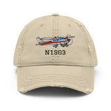 Custom Embroidered Distressed Cap