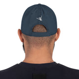 Airplane Embroidered Distressed Cap (Skeleton's Hand)