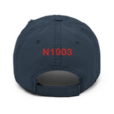 Airplane Design Embroidered Distressed Hat  AIR35JJ172-R6 - Add your N#