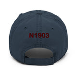 Airplane Design Embroidered Distressed Hat AIR35JJ177I7-RG1 - Add your N#