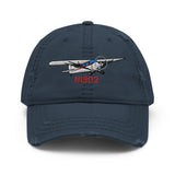 Aeronca Chief Airplane Embroidered Distressed Hat AIRJ5I38911AC-R1 - Add your N#