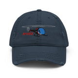 Helicopter Embroidered Distressed Cap HELI25C47-R1 - Add your N#