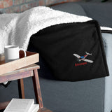 Custom Premium Embroidered Sherpa Blanket