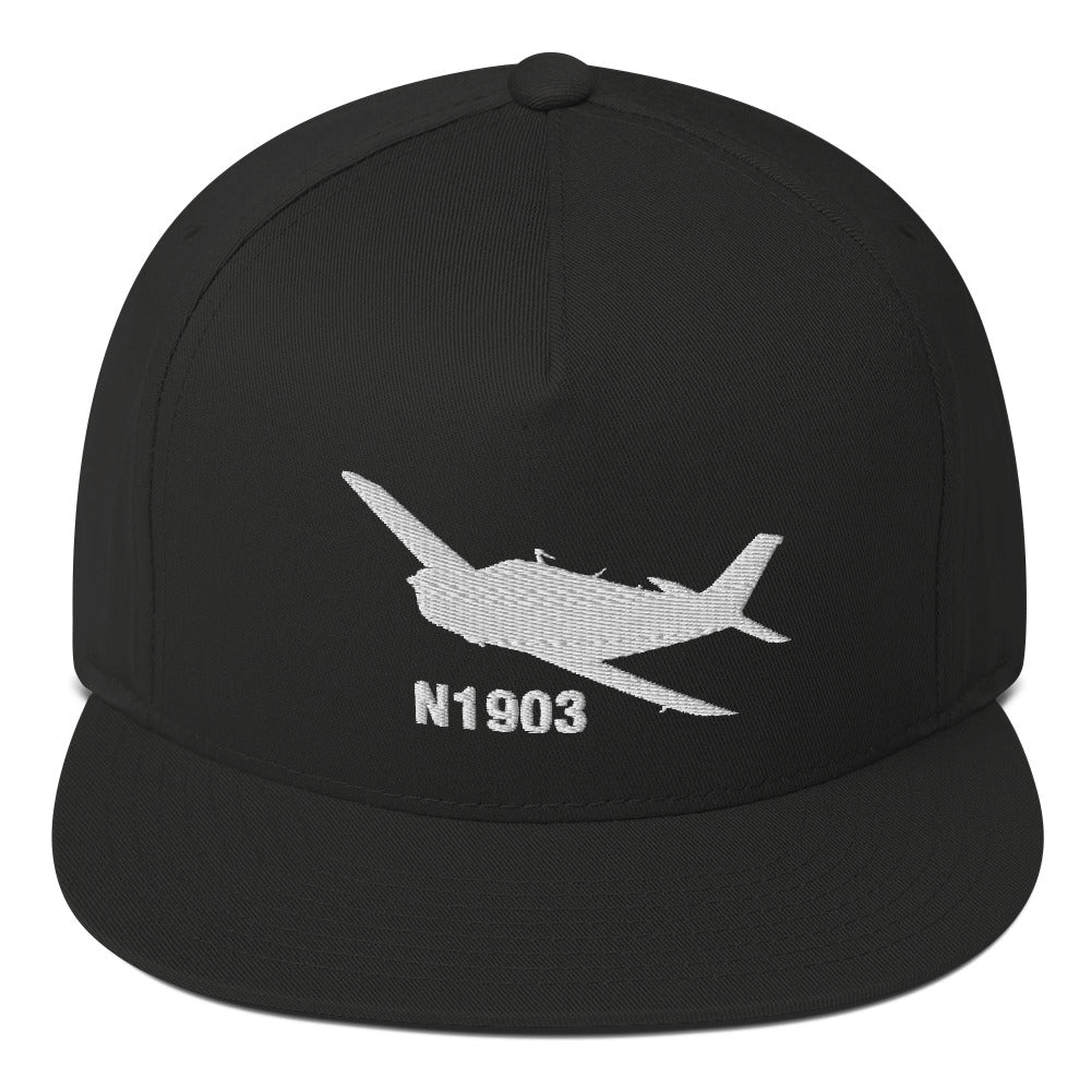 Custom Embroidered Flat Bill Cap