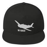 Custom Embroidered Flat Bill Cap
