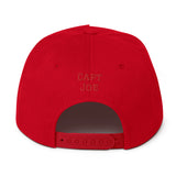 Airplane Embroidered Flat Bill Cap (AIR2552FEV35A-BR2) - Add your N#