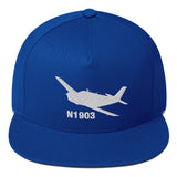 Custom Embroidered Flat Bill Cap