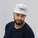 Custom Embroidered Flat Bill Cap