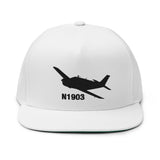 Custom Embroidered Flat Bill Cap