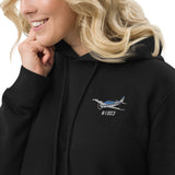 Custom Embroidered Hoodie Dress - Personalized w/ your Airplane Aircraft