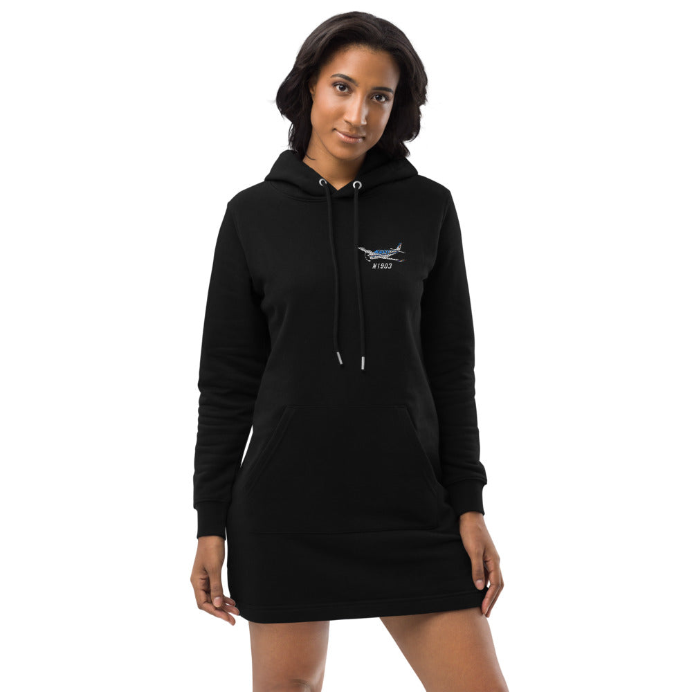 Custom Embroidered Hoodie Dress - Personalized w/ your Airplane Aircraft
