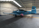 Beechcraft T-34 Mentor Black Blue model