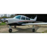 Beechcraft 23 Musketeer Black Silver Red model 1