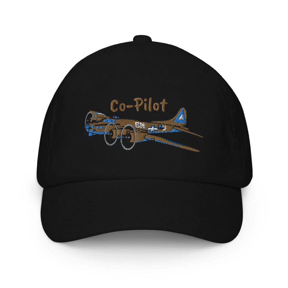 Boeing B-17 Airplane Embroidered Kids Cap