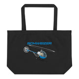 Custom Large Organic Embroidered  Tote Bag