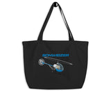 Custom Large Organic Embroidered  Tote Bag