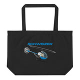 Custom Large Organic Embroidered  Tote Bag