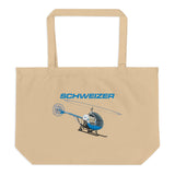 Custom Large Organic Embroidered  Tote Bag