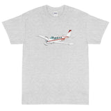 Custom Airplane T-Shirt (AIR2552FEA36-MG1) - Personalized w/ your N#