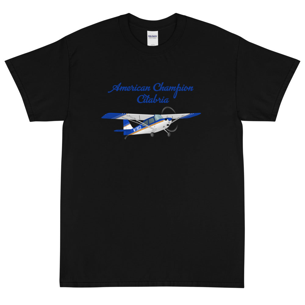 American Champion Citabria Custom Airplane T-Shirt (AIR1D53817ECA-BO1)- Personalized with your N#