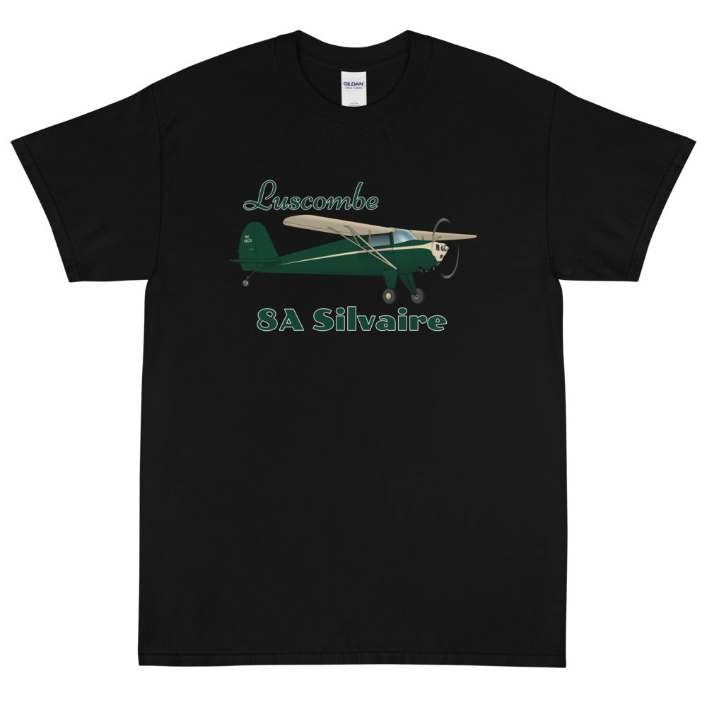 Luscombe Silvaire 8A Custom Airplane T-Shirt (AIRCLJ8A-GC1)- Personalized with your N#