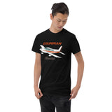 Grumman Cheetah Custom Airplane T-Shirt (AIR7IL385AA5-OB2)- Personalized with your N#