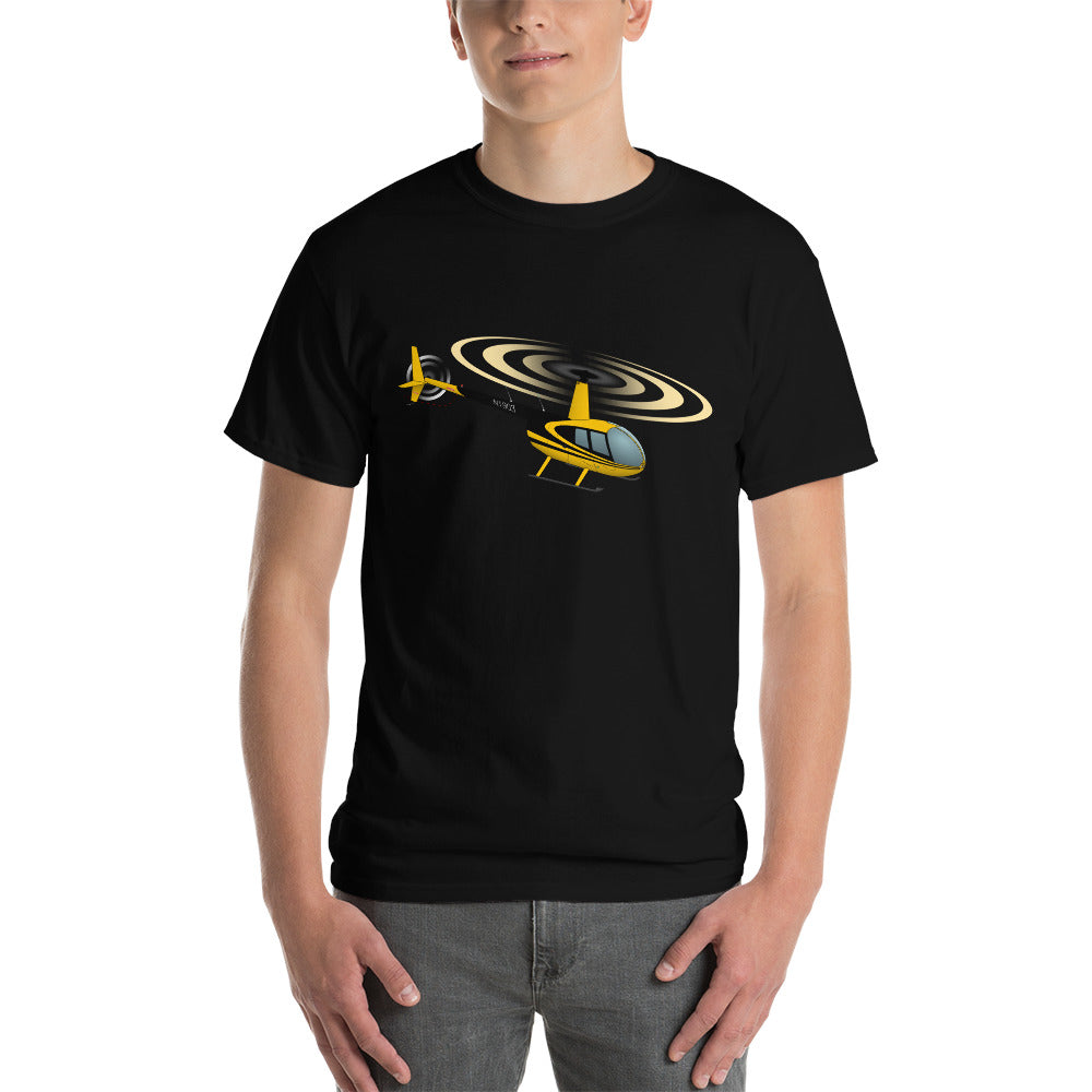 Custom Helicopter T-Shirt (HELIIF2R44-YB2) - Personalized with your N#