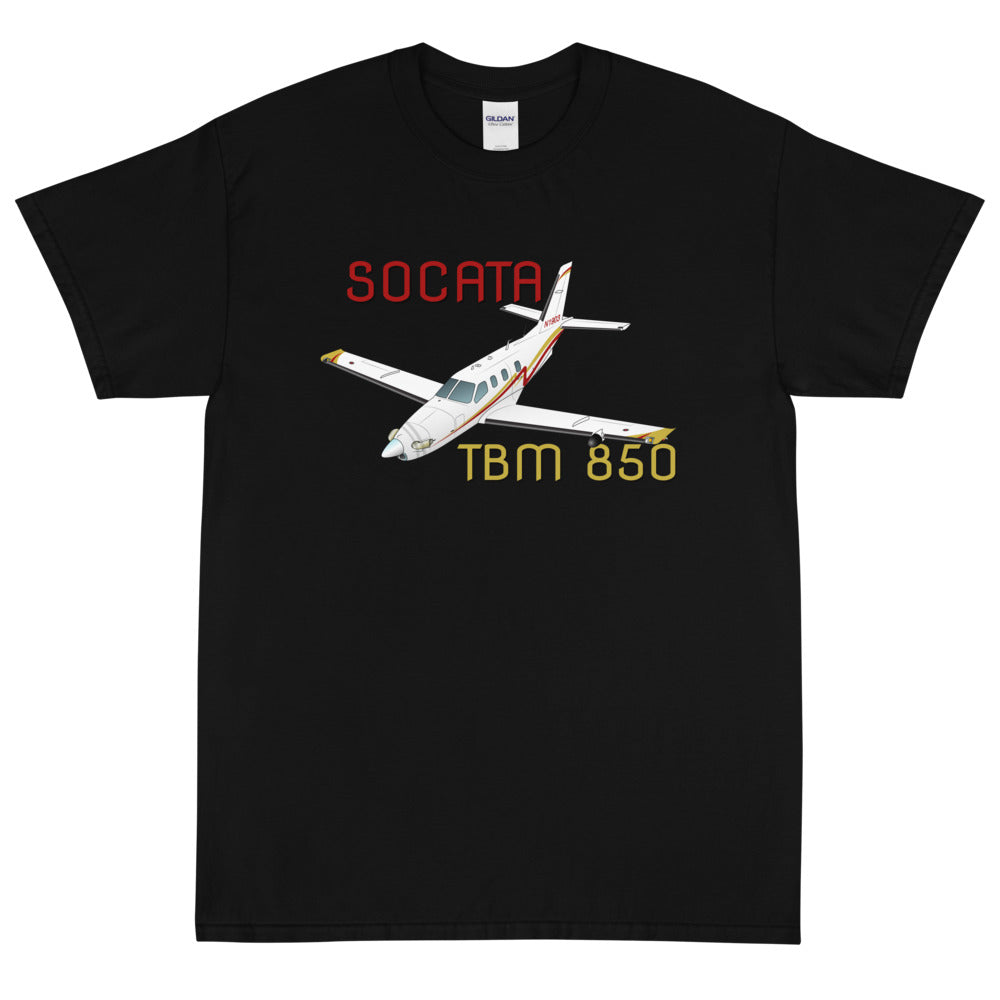 Socata TBM 850 Airplane T-Shirt - Personalized w/ Your N#