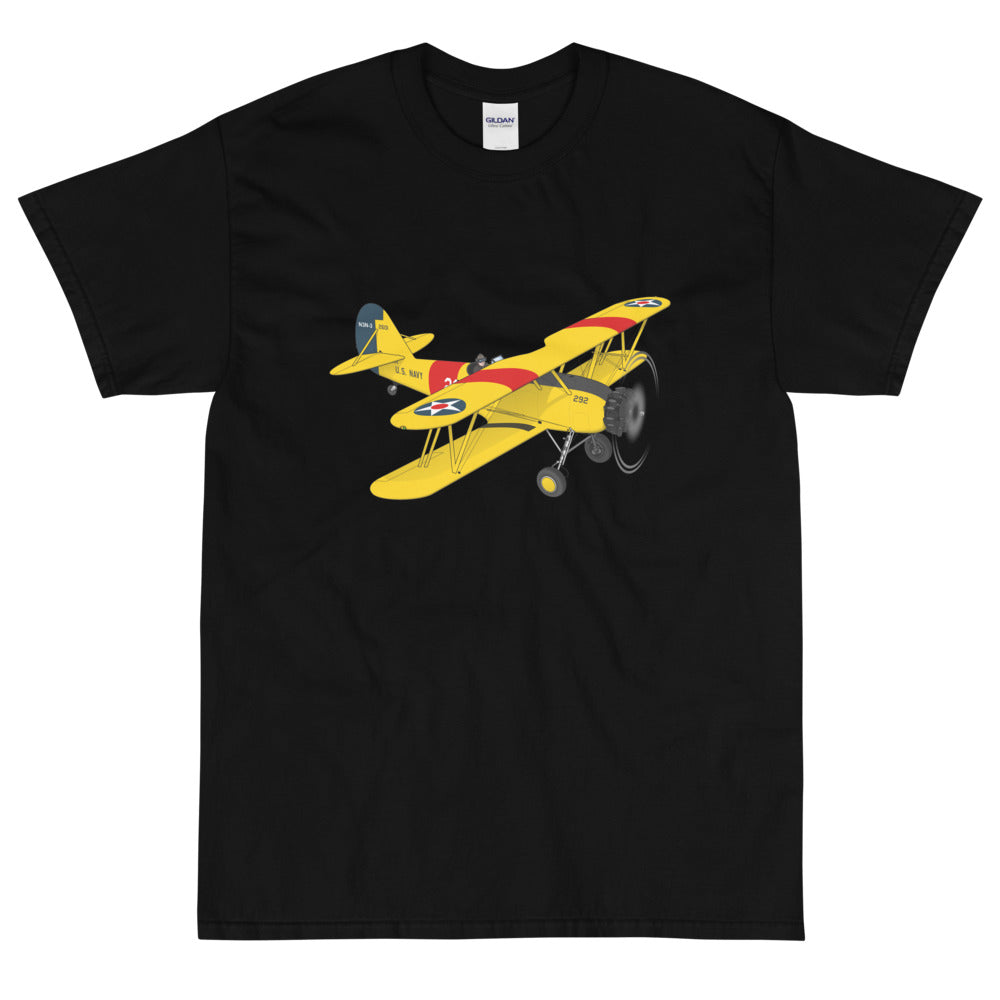 Naval Air Factory N3N Airplane Custom T-shirt
