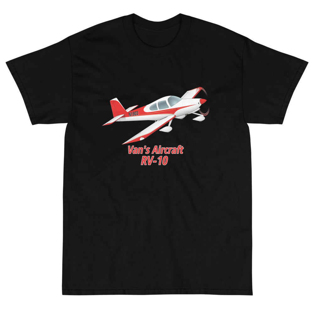 Van's Aircraft RV-10 Airplane T-Shirt (AIRM1EIM10-RG1) - Add Your N#