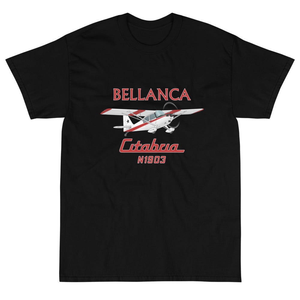Bellanca Citabria 7KCAB (Red/Black #3) Airplane T-Shirt - Add Your N#