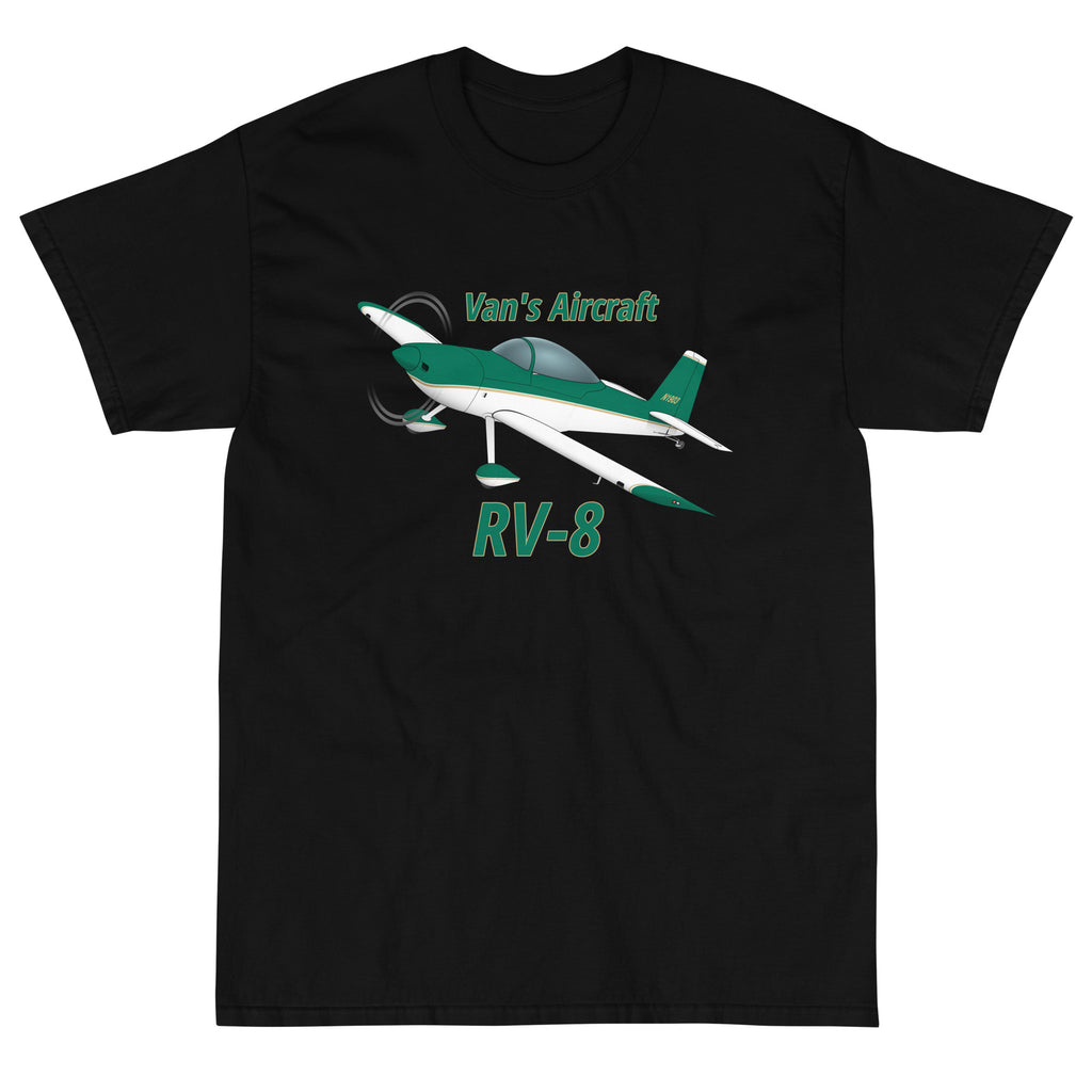 Van's RV-8 Aircraft (AIRM1EIM8-GG2) Custom Airplane T-Shirt - Add Your N#