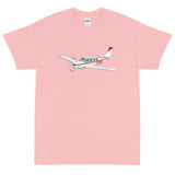 Custom Airplane T-Shirt (AIR2552FEA36-MG1) - Personalized w/ your N#
