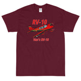 Van's RV-10 Custom Airplane T-Shirt (AIRM1EIM10-RGB1)- Personalized w/ your N#