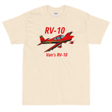 Van's RV-10 Custom Airplane T-Shirt (AIRM1EIM10-RGB1)- Personalized w/ your N#