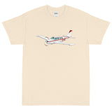 Custom Airplane T-Shirt (AIR2552FEA36-MG1) - Personalized w/ your N#