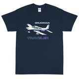 Grumman Traveler Custom Airplane T-Shirt (AIR7ILKI1AA5-B3)- Personalized with your N#