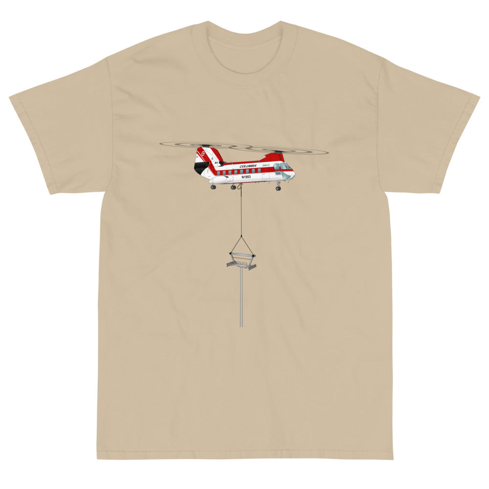 Custom Helicopter with tower T-Shirt HELI2F5BV107IIT-RB1