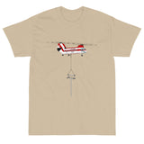 Custom Helicopter with tower T-Shirt HELI2F5BV107IIT-RB1