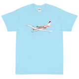Custom Airplane T-Shirt (AIR2552FEA36-MG1) - Personalized w/ your N#
