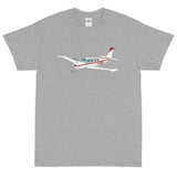 Custom Airplane T-Shirt (AIR2552FEA36-MG1) - Personalized w/ your N#