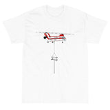 Custom Helicopter with tower T-Shirt HELI2F5BV107IIT-RB1