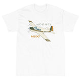 Mooney M20C (AIRDFFM20-GO1) Airplane T-Shirt - Add Your N#