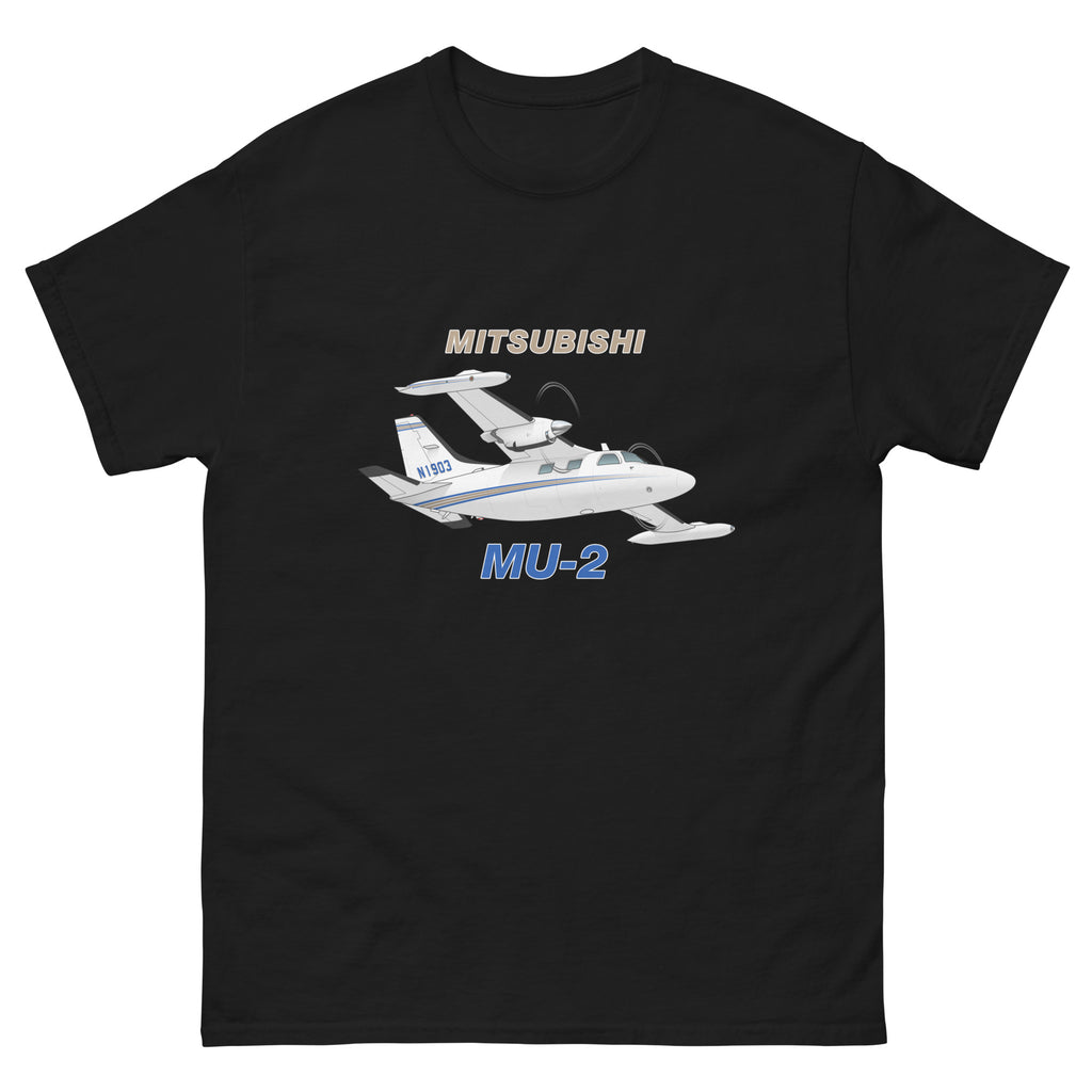 Mitsubishi MU-2 Airplane T-Shirt - Add Your N#