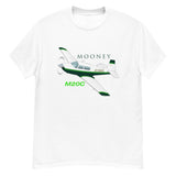 Mooney M20C (Green) Airplane T-shirt (AIRDFFM20C-G1) - Add Your N#