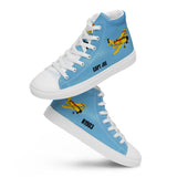 Custom Men’s High Top Canvas Shoes - Add your Aircraft