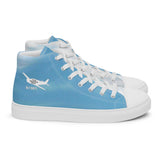 Custom Men’s High Top Canvas Shoes - Add your Aircraft
