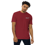 Custom Airplane Men’s Premium Heavyweight Embroidered T-shirt