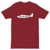 Custom Airplane Men’s MC1086 Premium Heavyweight T-shirt